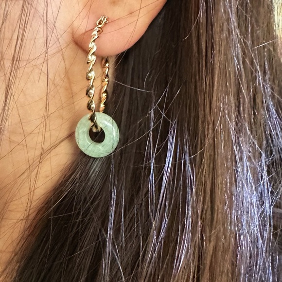 Alquimia aventurine Gold Earrings - Picture 1 of 1